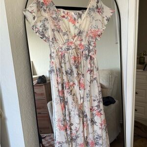 Floral Print Maxi Dress